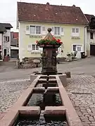 Fontaine avec abreuvoirs (XIXe siècle).