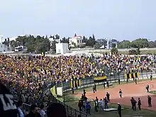 Vue d'une tribune du stade le 1er mai 2008.