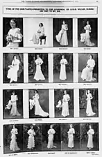 Certaines des débutantes présentées au gouverneur, Sir Leslie Wilson, lors de sa visite à Mount Isa en 1934.