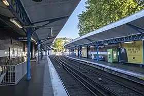 La station vue vers le nord-ouest.