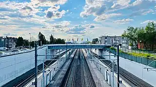 Vue des quais et des voies.