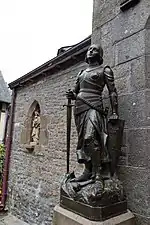 Statue de Jeanne d'Arc du Mont-Saint-Michel