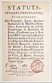 Confirmation par le Roi Louis XIV des statuts des plombiers en 1648.