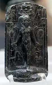 Stèle d'Horus sur des crocodiles.