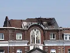 Le petit séminaire après l'incendie.