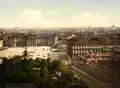 Place du Conseil d’Empire au début du XXe&nbsp;siècle, au fond le palais Marie