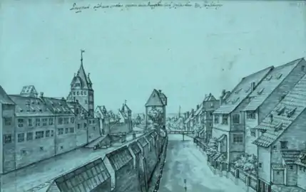 Vue des faux-remparts vers 1650(Jean-Jacques Arhardt)