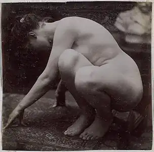 Étude d'un modèle féminin nu, vu de côté, entre 1900 et 1914, Amsterdam, Rijksmuseum.