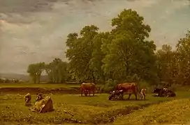 Summer Landscape with Cattle Grazing, sans date