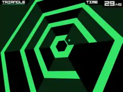Super Hexagon sur iPad.