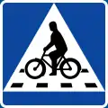Traversée de cyclistes