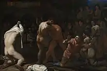 Michael Sweerts : Le Combat de lutteurs, Staatliche Kunstalle de Karlsruhe