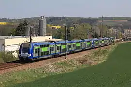 Rame automotrice composée de deux éléments automoteurs Z 26500 de la SNCF.