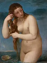 Titien, Vénus anadyomène, vers 1520