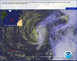 T.S. Delta, le 25 novembre 2005 à 14:45 UTC