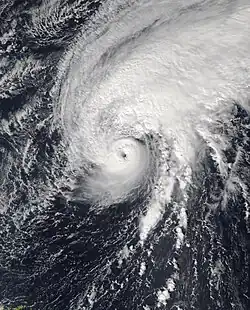 Tammy à son apex le 25 octobre.