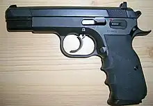 Tanfoglio T95 Combat/EAA 9 mm finition bleue.