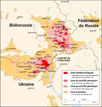 Radiations dues à l'accident Tchernobyl (1996)