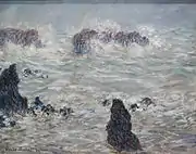 Tempête, côte de Belle-Île, Claude Monet , 1886, musée d'Orsay.