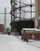 Anciennes charpentes en acier.