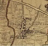 Le terroir d'Aubervilliers en 1707.