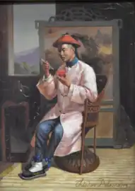 Dignitaire chinois au bol de riz.