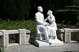 Thérèse et son père (1931), jardin des Buissonnets.