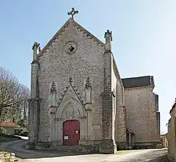 Façade de l'église.
