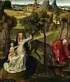 Repos pendant la Fuite en Égypte, volet de droite du Polyptyque Hulin de Loo, 1460-1464