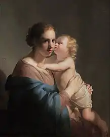 La Madone à l'Enfant Jésus, huile sur panneau; vers 1632, 97 × 79,5 cm, Musée du couvent Sainte-Catherine, Utrecht.