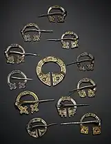 Broches du trésor de l'île de St Ninian, horde picte, milieu du VIIIe siècle.