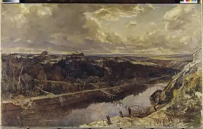 Le canal de Saint-Quentin, 1918.