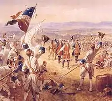 La Victoire de Montcalm avec ses troupes à Carillon, en 1758 par Henry Alexander Ogden.