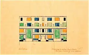 Theo van Doesburg, J.J.P. Oud, Spangen IX, 1921