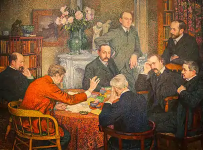 La Lecture par Émile Verhaeren (1903), musée des beaux-arts de Gand.