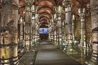 Vue d’ensemble de la citerne après restauration (2019).