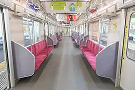 Intérieur de la rame.