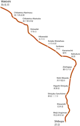 Voir la carte de la ligne.