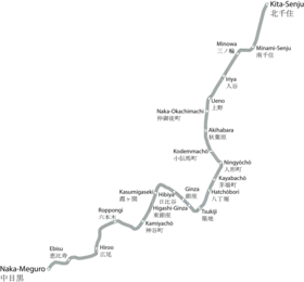 Voir la carte de la ligne.