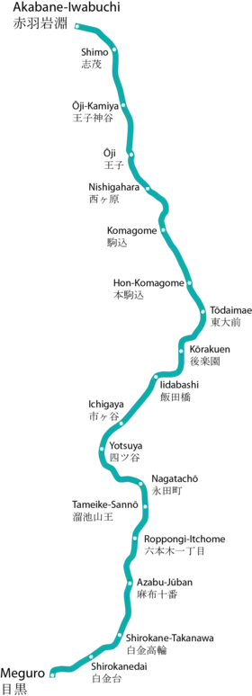 Voir la carte de la ligne.