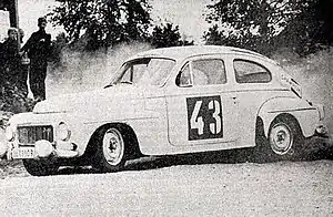 Tom Trana au Rallye de Finlande 1963, sur PV 544.