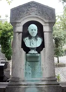 David Gruby, Paris, cimetière Saint-Vincent (13e division).