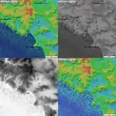 Carte topographique du relief de la région royannaise
