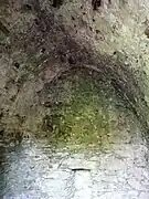 Salle voûtée de la tour no 3 de la Recepte.