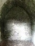 Salle voûtée de la tour no 8 de la Recepte.