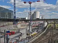 Le chantier le 14 août 2018.