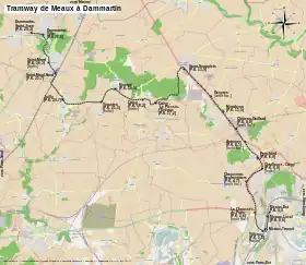 Voir la carte de la ligne.