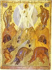 Transfiguration (1403 Galerie Tretiakov). École de Théophane le Grec.