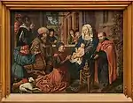 Maître de Francfort, L'Adoration des mages (panneau central d'un triptyque), début du XVIe siècle [168].