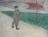 Tristan Bernard au vélodrome Buffalo par Toulouse-Lautrec, en 1895.